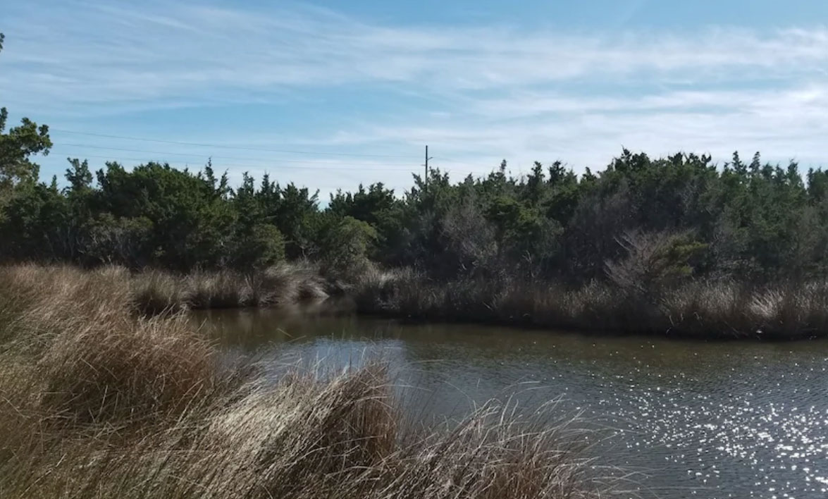 Access Canal on our Rental Property in the Outer Banks